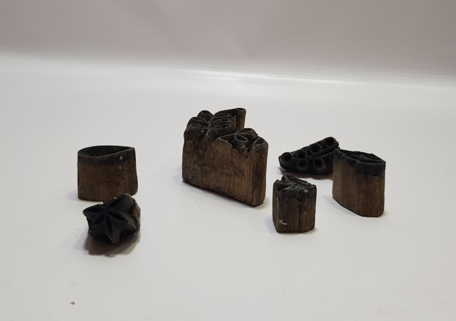 OSMANLI DÖNEMİ EL OYMA 6 ADET TOKAT İŞİ BASKI KALIBI LOTU