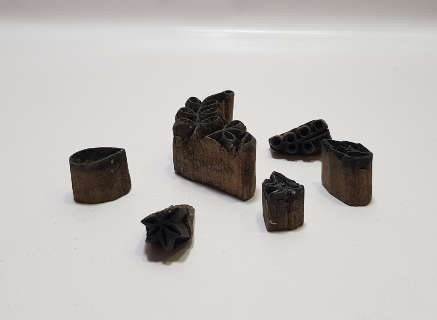 OSMANLI DÖNEMİ EL OYMA 6 ADET TOKAT İŞİ BASKI KALIBI LOTU