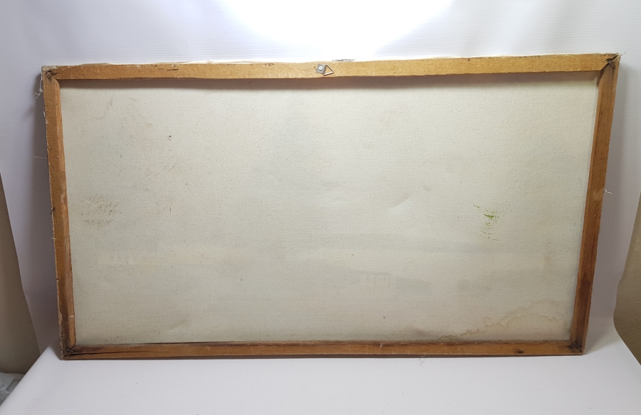 TUVAL ÜZERİ YAĞLI BOYA BÜYÜK BOY RESİM