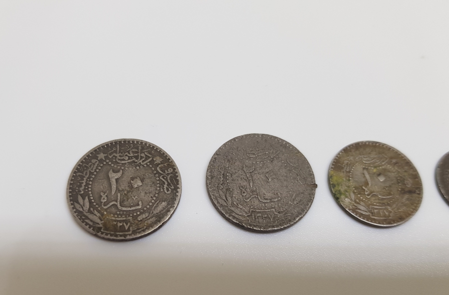 MEHMED REŞAT HAN DÖNEMİ 4 ADET OSMANLI NİKEL PARA