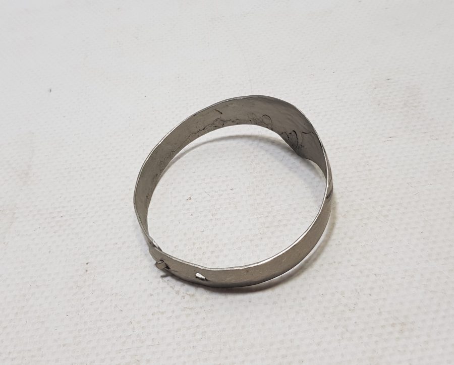 ÜZERİ LALE MOTİFLİ YOKLUK DÖNEMİ VAN İŞİ OSMANLI GELİN BİLEKLİĞİ