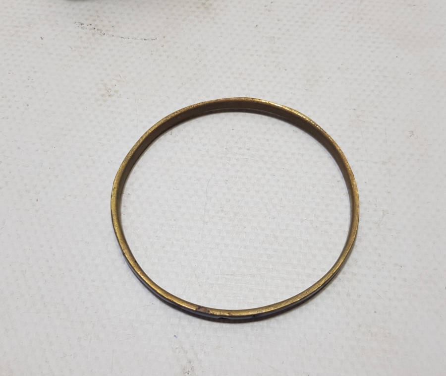 ÜZERİ TURKUAZ TAŞLI EL YAPIMI ANTİKA BİLEZİK