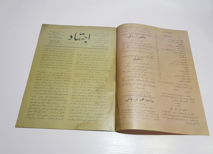 MEHMED SAİD GÖRSELLİ İÇTİHAD DERGİSİ