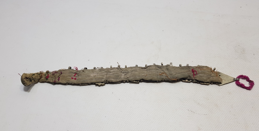 OSMANLI DÖNEMİ SAVAT İŞÇİLİKLİ NADİR FORMDA ERMENİ GELİN BOYUNLUĞU - GIDIKLIĞI