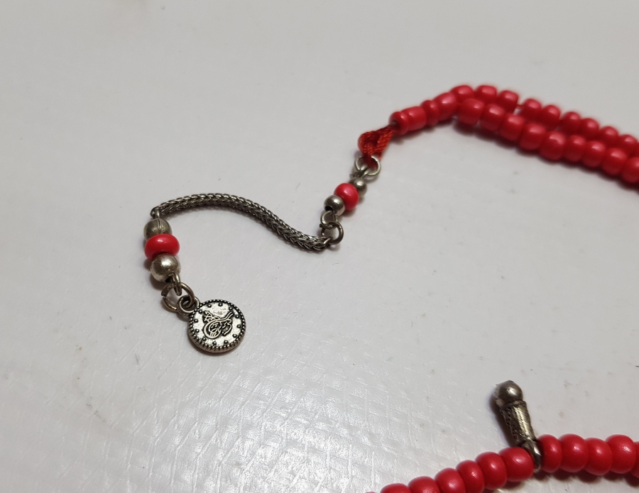 MERCAN TAŞINDAN MAMUL ANTİKA NAMAZ TESPİHİ