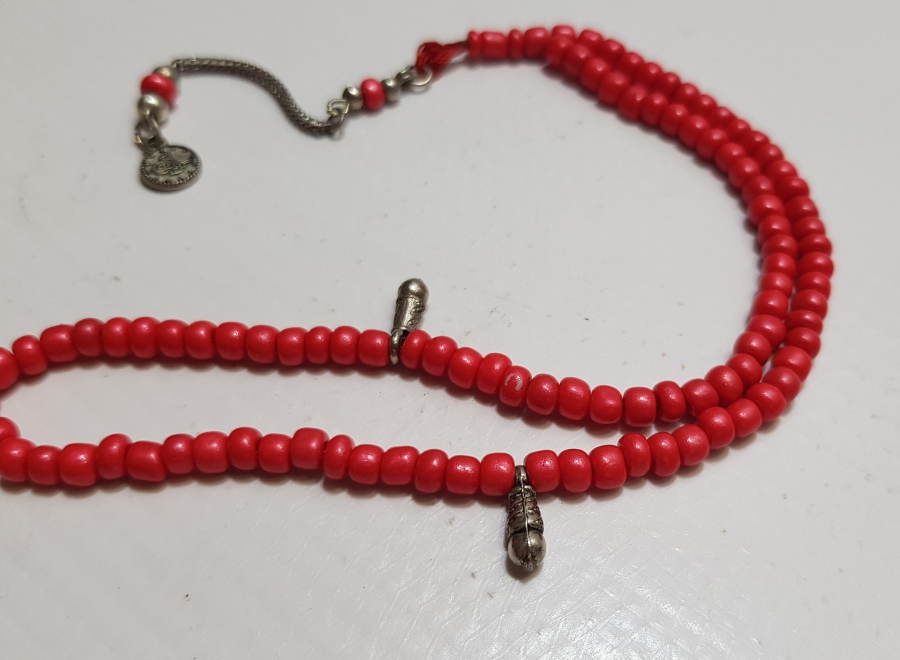 MERCAN TAŞINDAN MAMUL ANTİKA NAMAZ TESPİHİ