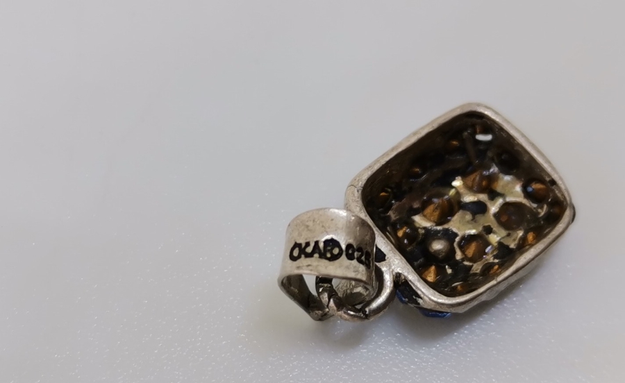 MARGAZİT TAŞLI GÜMÜŞ KOLYE UCU