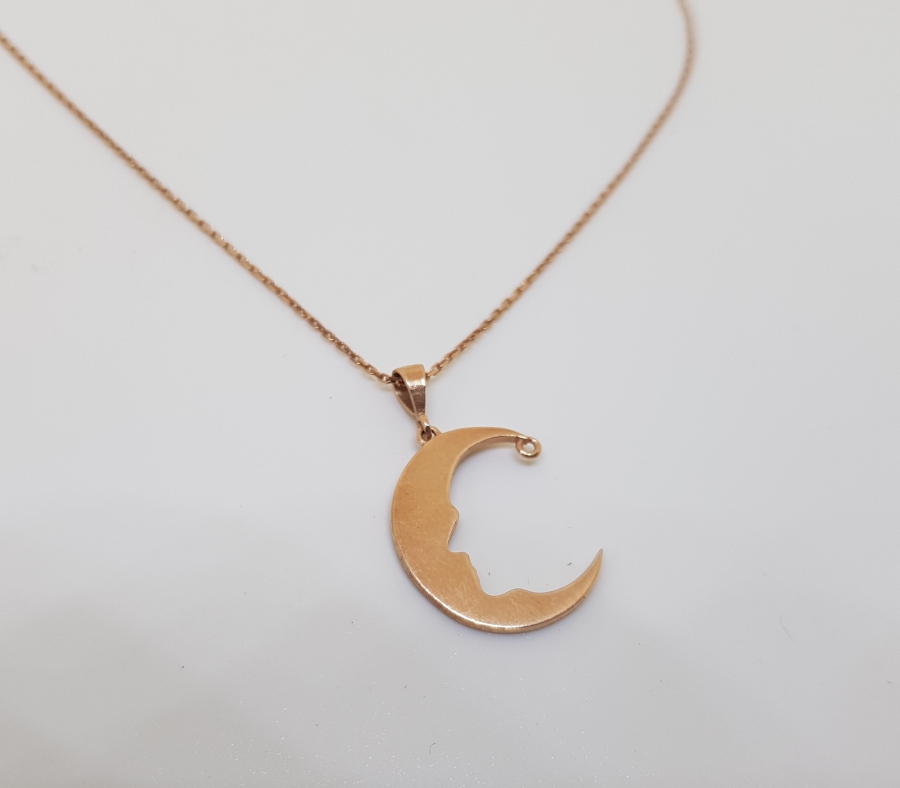 AYDEDE UÇLU ALTIN KAPLAMA AVRUPA YAPIMI GÜMÜŞ KOLYE