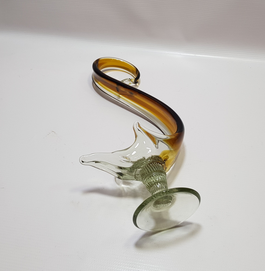 KUĞU FORMUNDA YAPILMIŞ ANTİKA MURANO BÜYÜK BOY LOKUMLUK