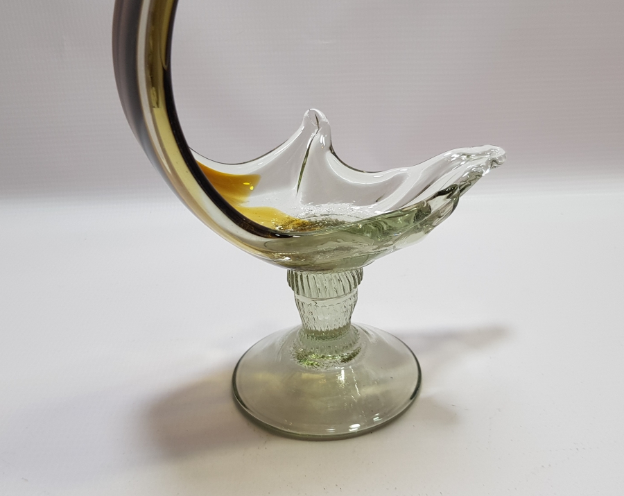 KUĞU FORMUNDA YAPILMIŞ ANTİKA MURANO BÜYÜK BOY LOKUMLUK