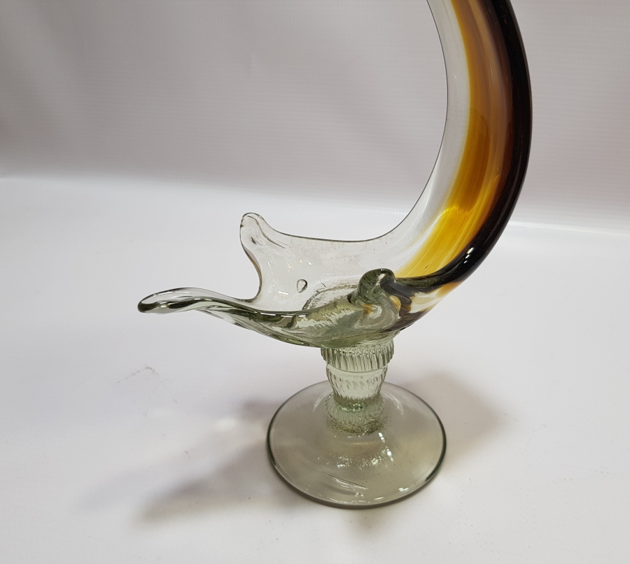 KUĞU FORMUNDA YAPILMIŞ ANTİKA MURANO BÜYÜK BOY LOKUMLUK