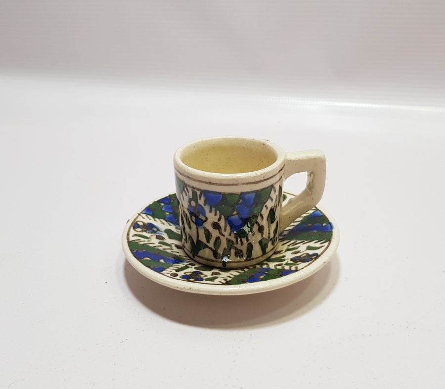 OSMANLI DÖNEMİ KÜTAHYA İŞİ KAHVE FİNCANI