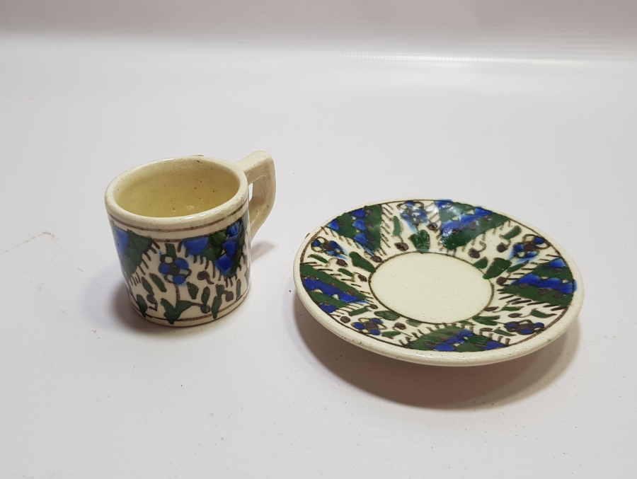 OSMANLI DÖNEMİ KÜTAHYA İŞİ KAHVE FİNCANI