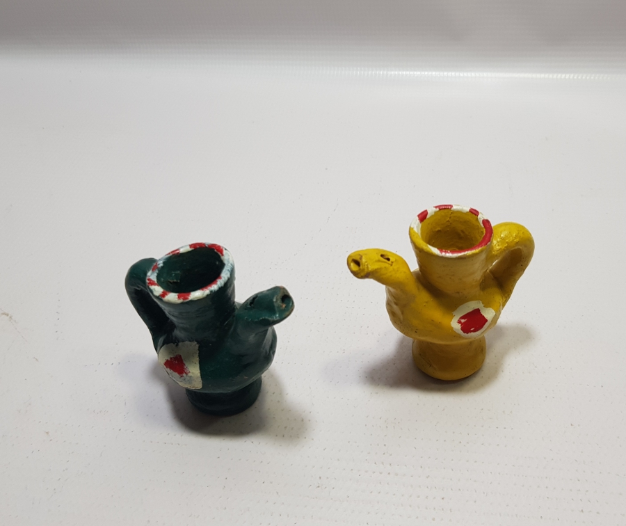 EL BOYAMA ANTİKA OYUNCAK TOPRAK DÜDÜK LOTU