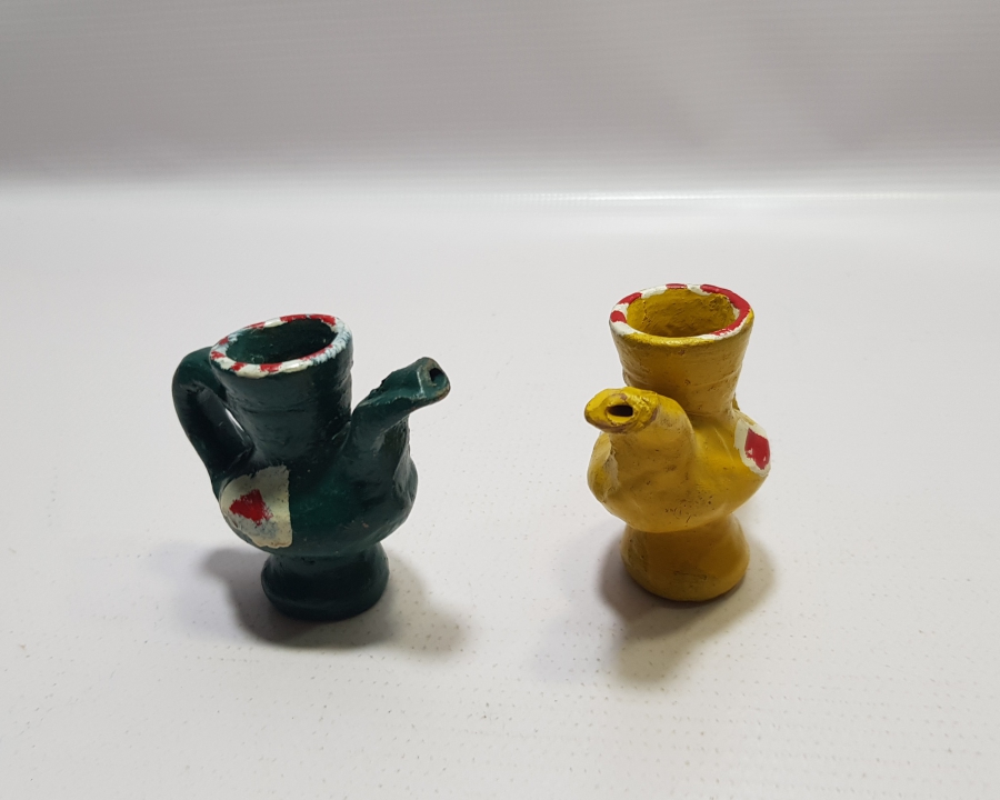 EL BOYAMA ANTİKA OYUNCAK TOPRAK DÜDÜK LOTU