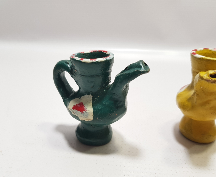 EL BOYAMA ANTİKA OYUNCAK TOPRAK DÜDÜK LOTU