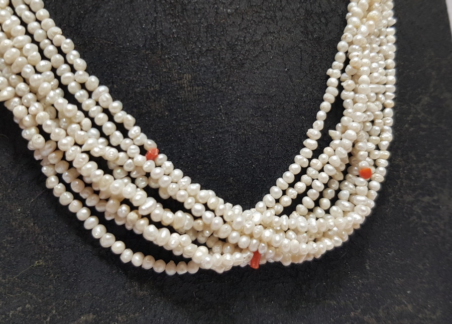 OSMANLI DÖNEMİ MERCANLI KUM İNCİ GERDANLIK