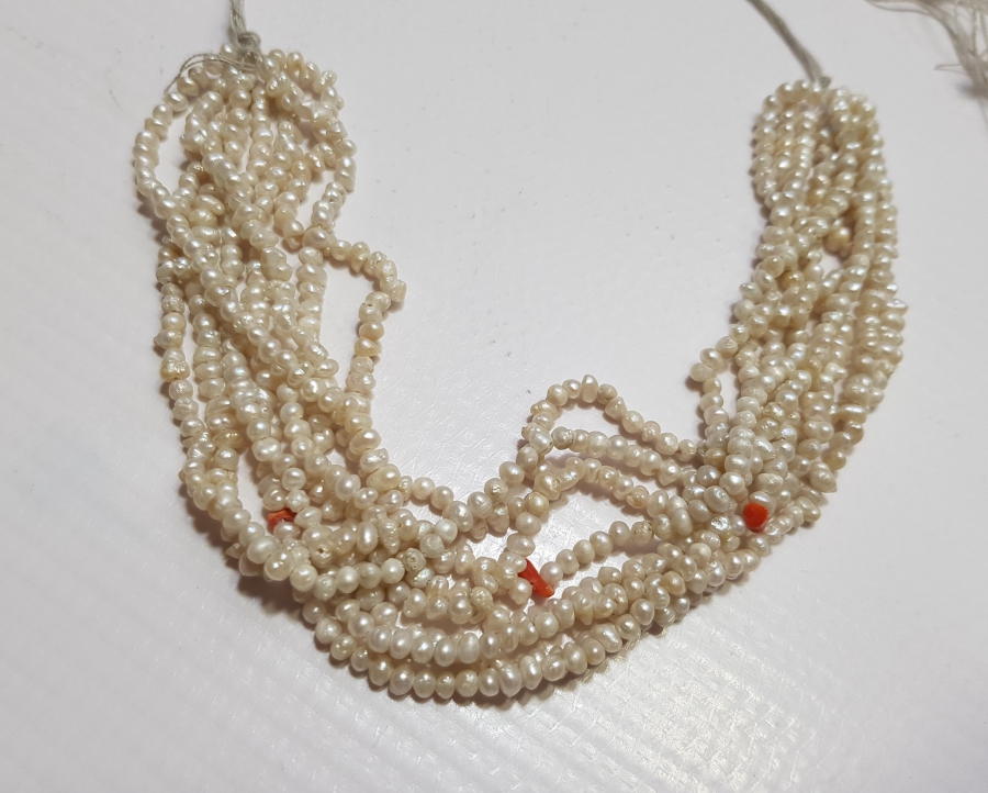 OSMANLI DÖNEMİ MERCANLI KUM İNCİ GERDANLIK