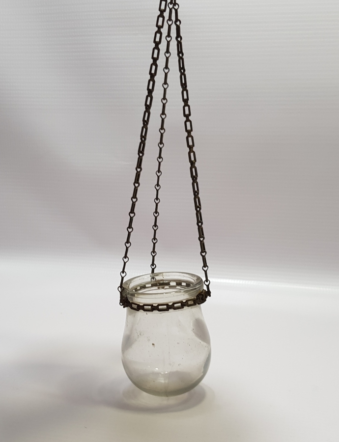 OSMANLI DÖNEMİ ÇOK NADİR EL YAPIMI AŞIK ZİNCİRLİ TEKKE KANDİLİ