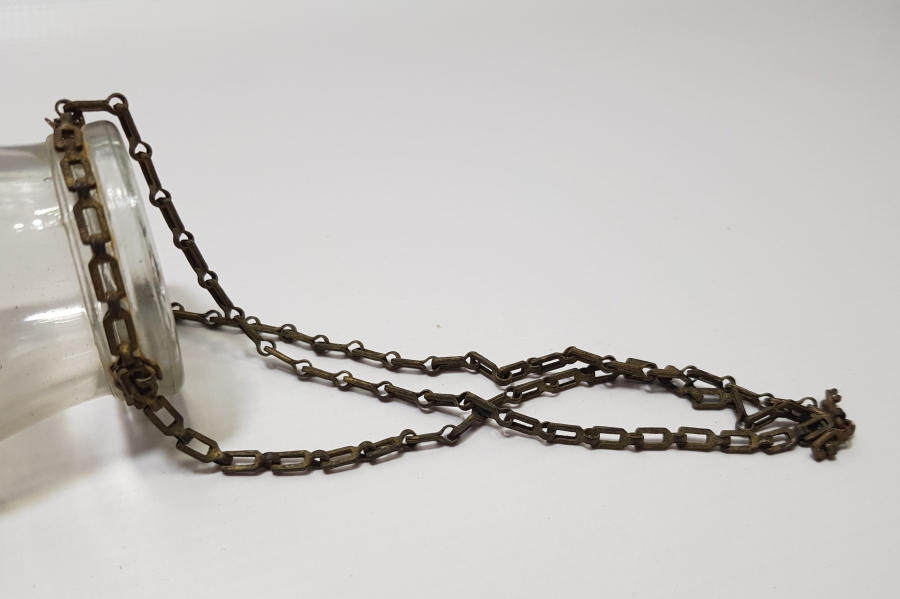 OSMANLI DÖNEMİ ÇOK NADİR EL YAPIMI AŞIK ZİNCİRLİ TEKKE KANDİLİ