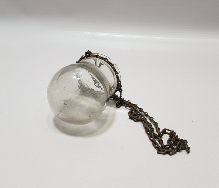 OSMANLI DÖNEMİ ÇOK NADİR EL YAPIMI AŞIK ZİNCİRLİ TEKKE KANDİLİ