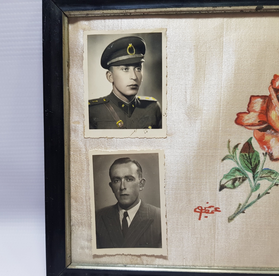 OSMANLICA İNSİYALLİ EL BOYAMA ANTİKA FOTOĞRAFLIK