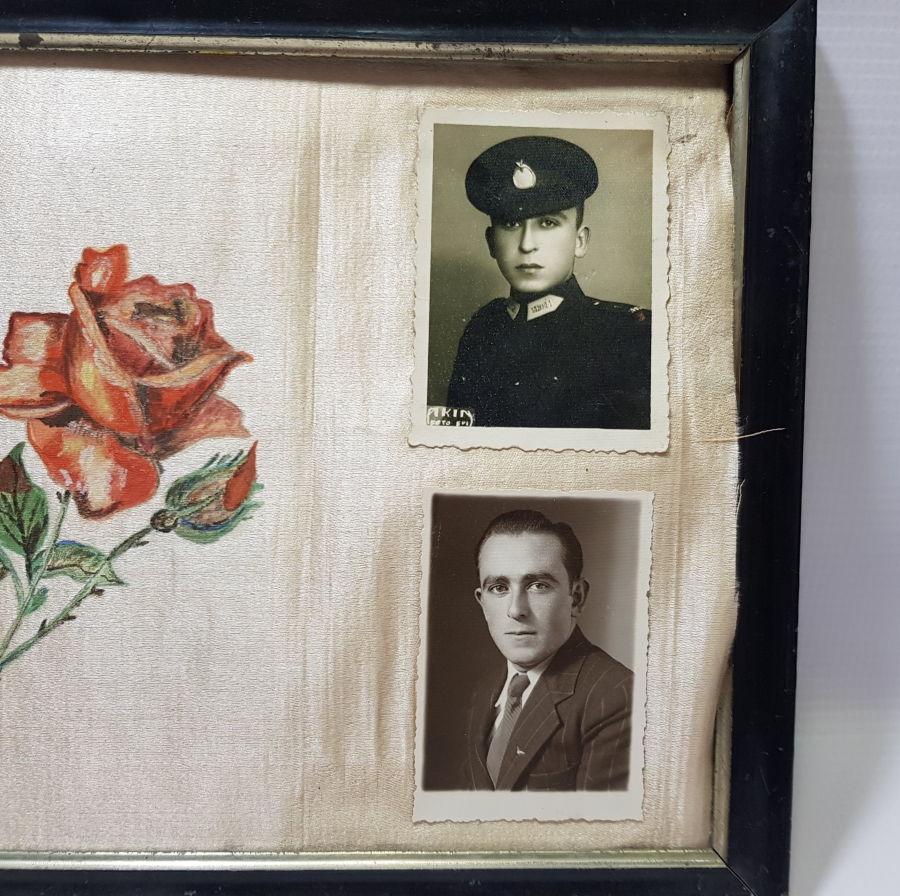 OSMANLICA İNSİYALLİ EL BOYAMA ANTİKA FOTOĞRAFLIK