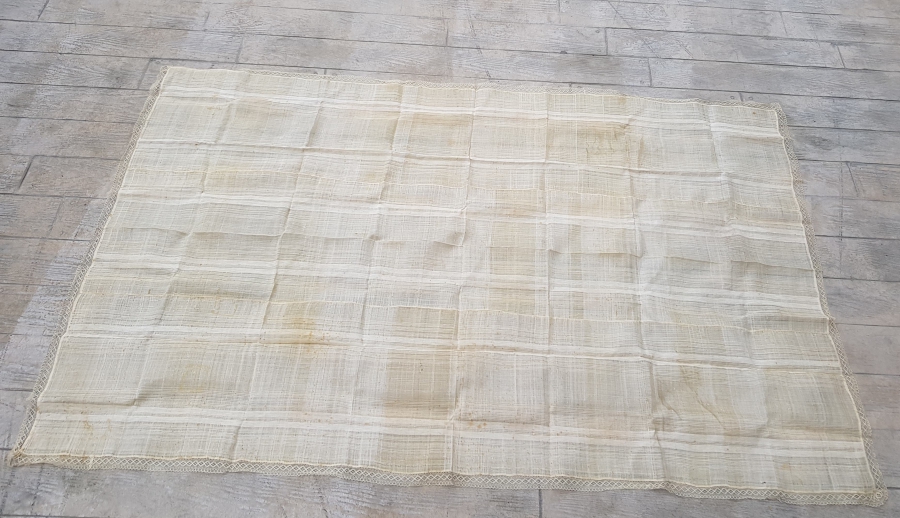 OSMANLI DÖNEMİ ÇOK NADİR ÜZERİ İŞLEMELİ YATAK ÖRTÜSÜ