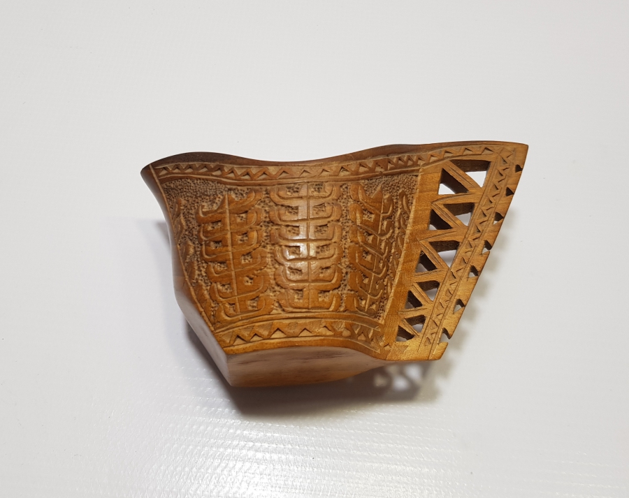 OSMANLI DÖNEMİ EL OYMA İŞÇİLİKLİ ÇOK NADİR AHŞAP KAHVE ÖLÇEĞİ