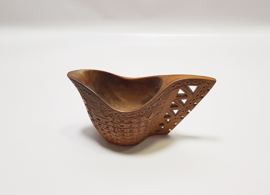 OSMANLI DÖNEMİ EL OYMA İŞÇİLİKLİ ÇOK NADİR AHŞAP KAHVE ÖLÇEĞİ