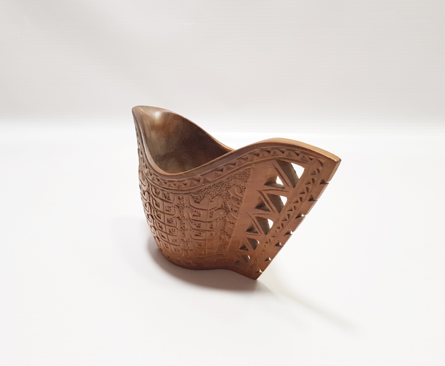 OSMANLI DÖNEMİ EL OYMA İŞÇİLİKLİ ÇOK NADİR AHŞAP KAHVE ÖLÇEĞİ