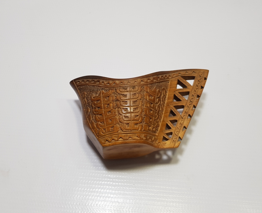 OSMANLI DÖNEMİ EL OYMA İŞÇİLİKLİ ÇOK NADİR AHŞAP KAHVE ÖLÇEĞİ