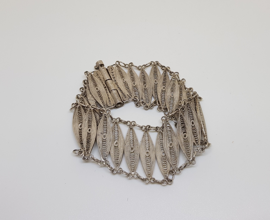 OSMANLI DÖNEMİ GÜMÜŞ BİNDALLI BİLEZİĞİ