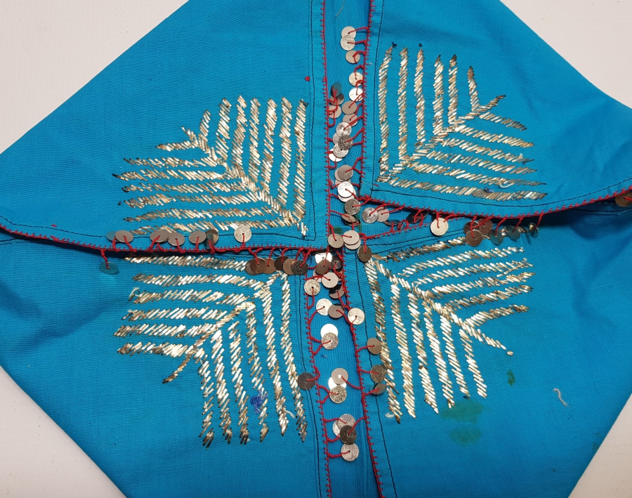 OSMANLI DÖNEMİ TEL KIRMA İŞÇİLİKLİ SÖZ MENDİLİ