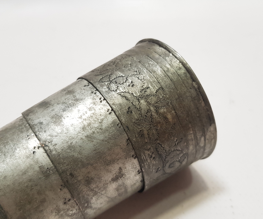 ÜZERİ İŞLEMELİ OSMANLI DÖNEMİ BAKIR SEYAHAT BARDAĞI