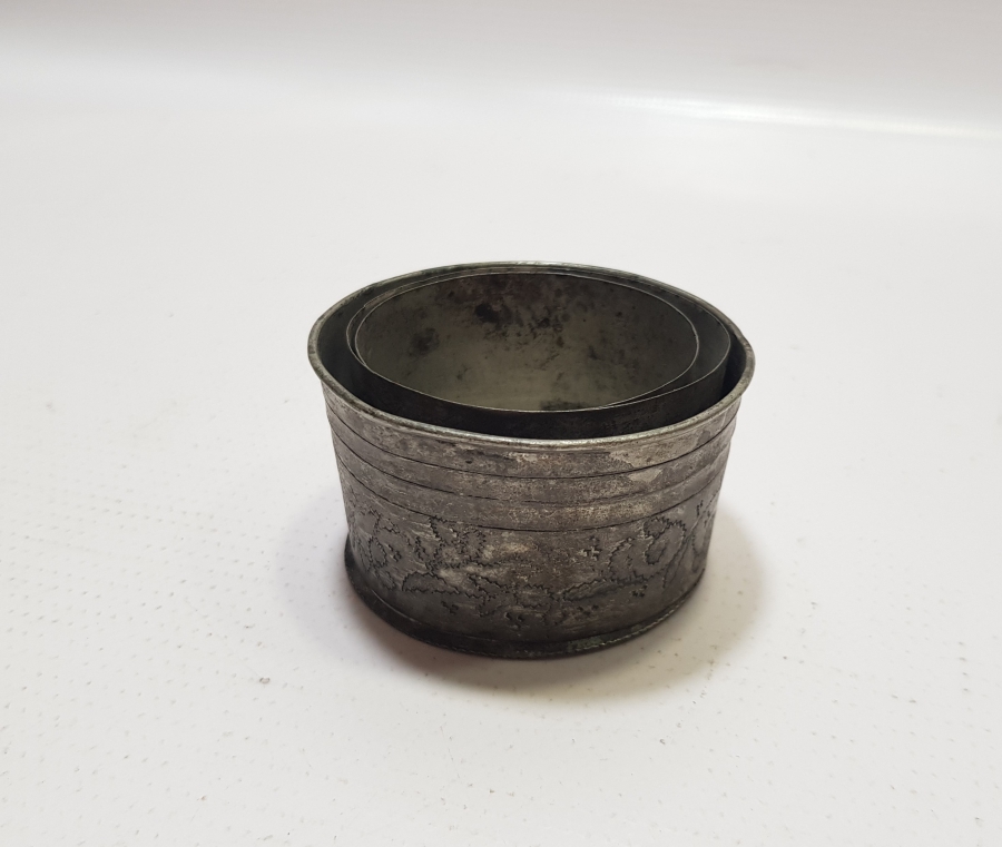 ÜZERİ İŞLEMELİ OSMANLI DÖNEMİ BAKIR SEYAHAT BARDAĞI