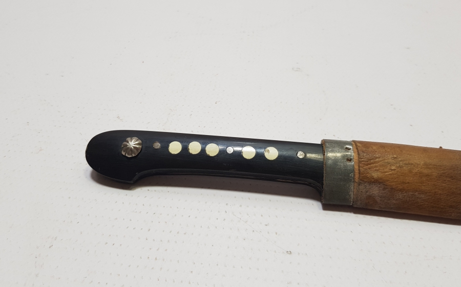 CUMHURİYET BAŞLARI EL YAPIMI BURSA İŞİ KUŞAK KAMASI