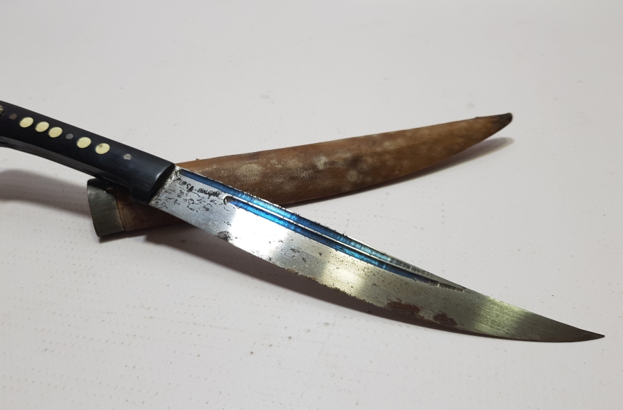 CUMHURİYET BAŞLARI EL YAPIMI BURSA İŞİ KUŞAK KAMASI