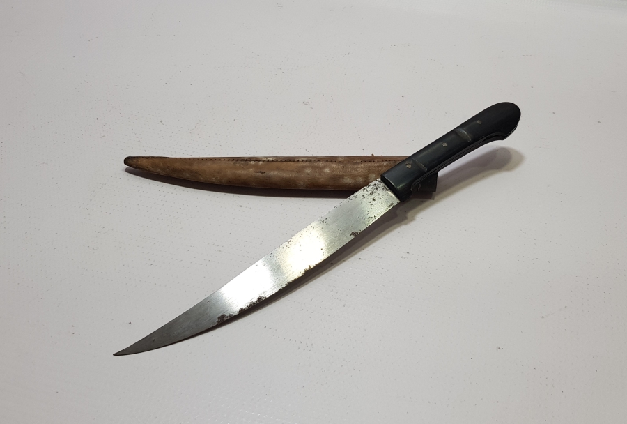 CUMHURİYET BAŞLARI EL YAPIMI BURSA İŞİ KUŞAK KAMASI