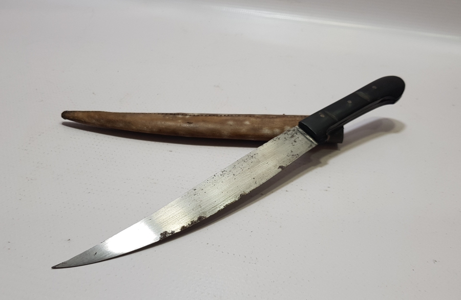 CUMHURİYET BAŞLARI EL YAPIMI BURSA İŞİ KUŞAK KAMASI