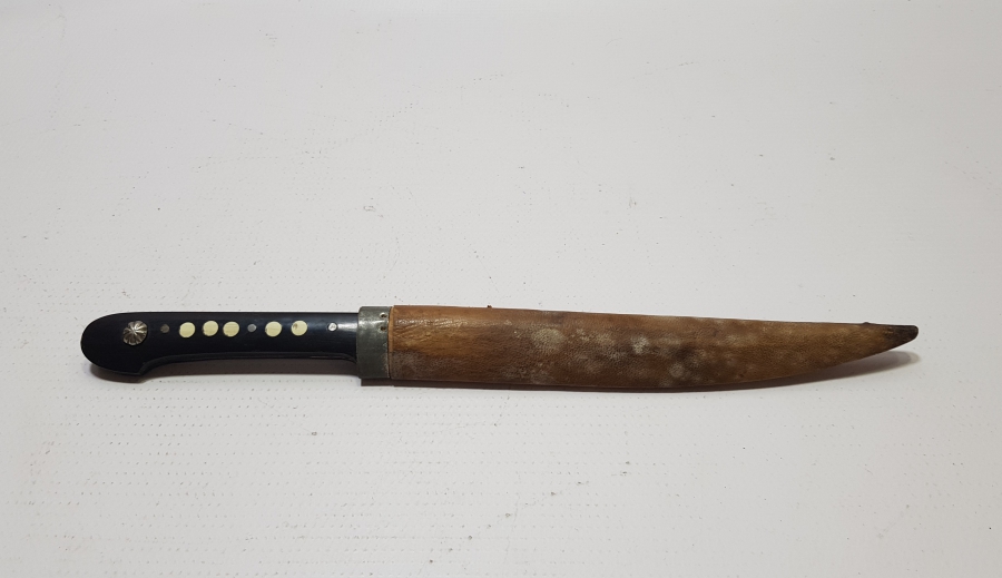 CUMHURİYET BAŞLARI EL YAPIMI BURSA İŞİ KUŞAK KAMASI