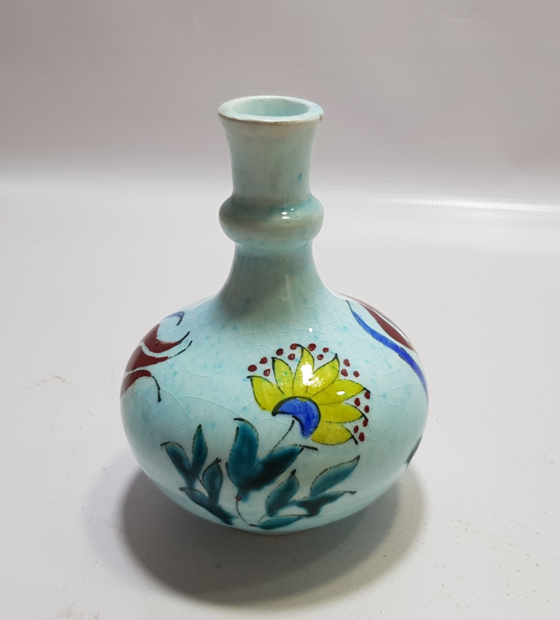 KÜTAHYA İŞİ EL BOYAMA KARANFİLLİ VAZO