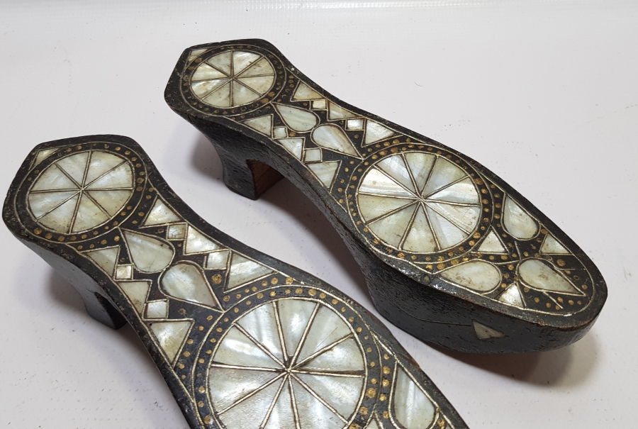 OSMANLI DÖNEMİ SEDEF ÇAKMA İŞÇİLİKLİ AFYON İŞİ NALIN - TAKUNYA