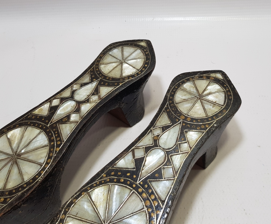 OSMANLI DÖNEMİ SEDEF ÇAKMA İŞÇİLİKLİ AFYON İŞİ NALIN - TAKUNYA