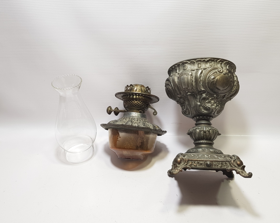 KABARTMA İŞÇİLİKLİ OSMANLI DÖNEMİ BÜYÜK BOY GAZ LAMBASI