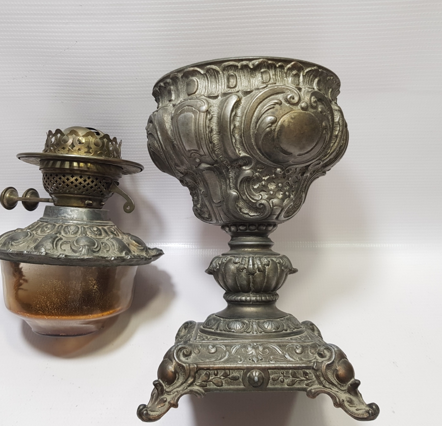 KABARTMA İŞÇİLİKLİ OSMANLI DÖNEMİ BÜYÜK BOY GAZ LAMBASI