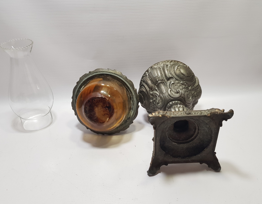 KABARTMA İŞÇİLİKLİ OSMANLI DÖNEMİ BÜYÜK BOY GAZ LAMBASI