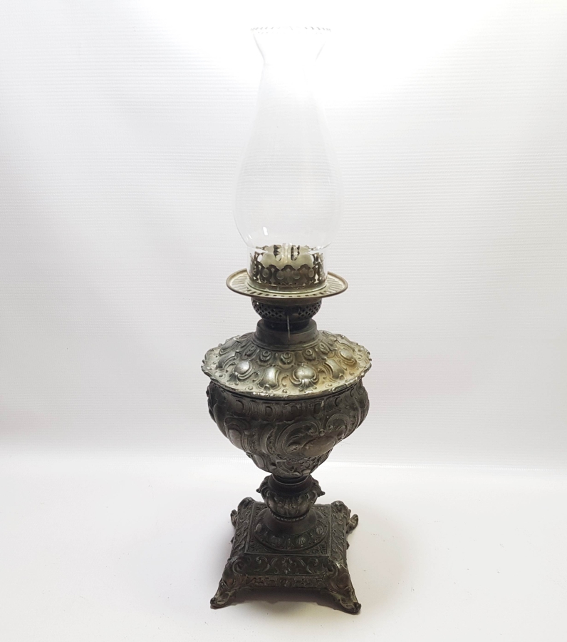 KABARTMA İŞÇİLİKLİ OSMANLI DÖNEMİ BÜYÜK BOY GAZ LAMBASI