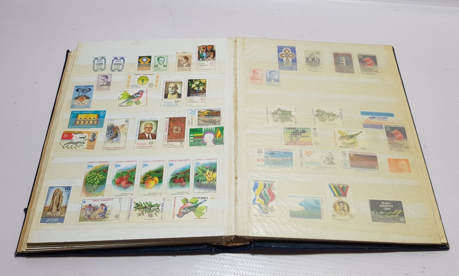 YERLİ PULLARDAN OLUŞAN ANTİKA PUL ALBÜMÜ - PUL KOLEKSİYONU