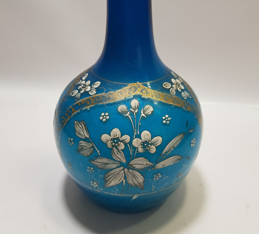 OSMANLI DÖNEMİ KOPARMA İŞÇİLİKLİ VE MİNELİ NADİR FORMDA KARAF